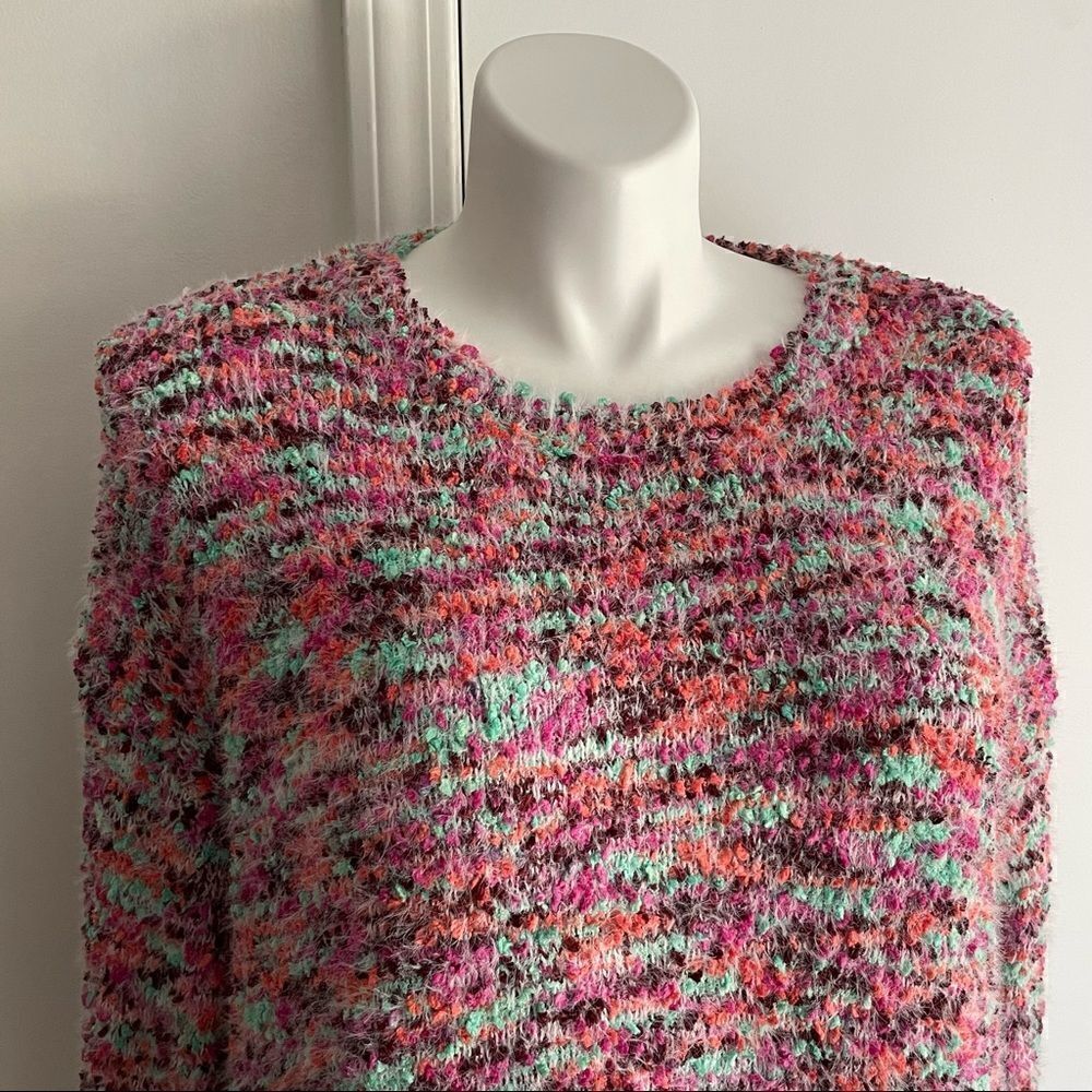 Pink Fuzzy Sweater, Size XL, Umgee - Picture 3 of 8